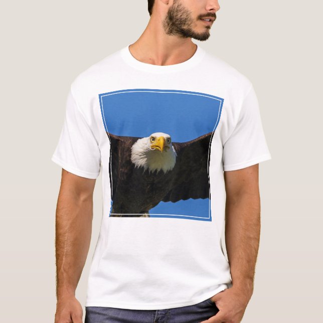 Weißkopfseeadler Flug nah T-Shirt (Vorderseite)