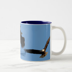 Weißkopfseeadler-Flug-Sammlung II Zweifarbige Tasse