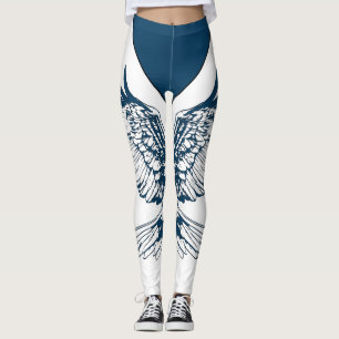 Weißkopfseeadler-Flügel-Skizze-Leggings für den 4. Leggings