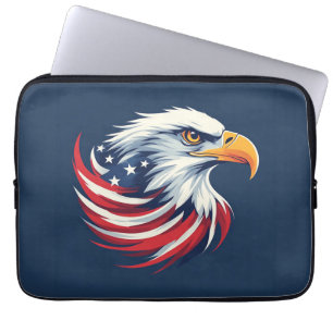 Weißkopfseeadler-Geschenk für ihn – USA-patriotisc Laptopschutzhülle