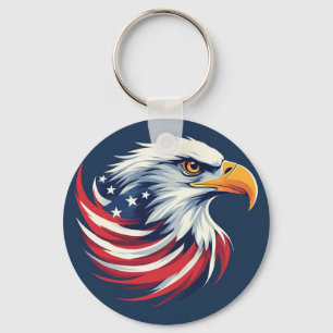 Weißkopfseeadler-Geschenk für ihn – USA-patriotisc Schlüsselanhänger