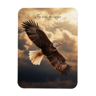 Weißkopfseeadler Goldener Sonnenaufgang Inspiriere Magnet