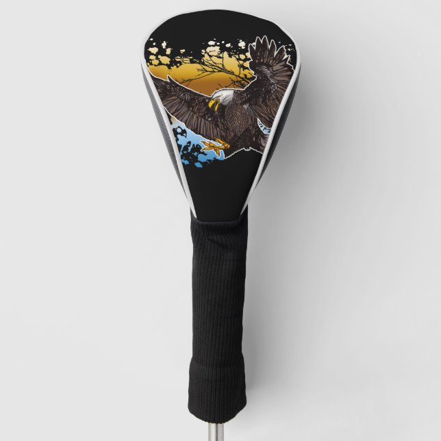 Weißkopfseeadler Golf Headcover (Vorderseite)