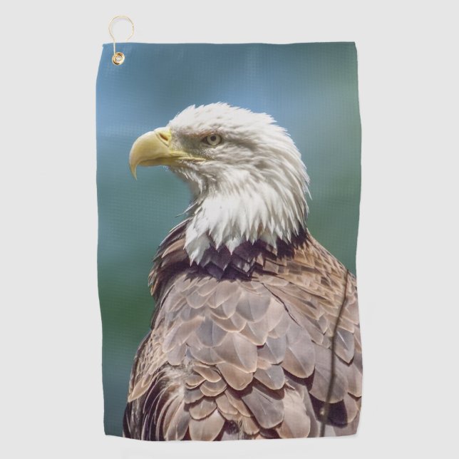 Weißkopfseeadler-Golf-Tuch Golfhandtuch (Vorderseite)
