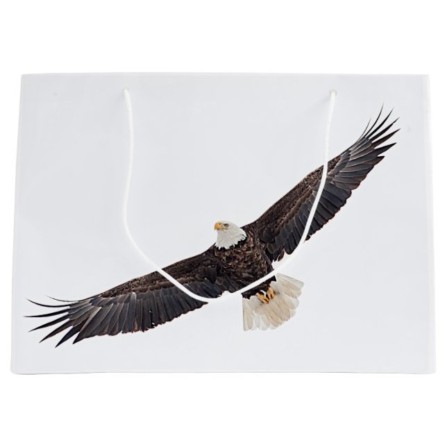 Weißkopfseeadler Große Geschenktüte (Vorderseite)