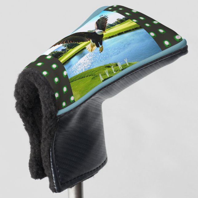 Weißkopfseeadler - Großer Vogel Putter Golf Headcover (3/4 Vorderseite)