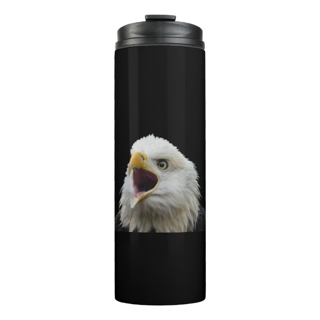 Weißkopfseeadler Handtuch Thermosbecher (Vorderseite)