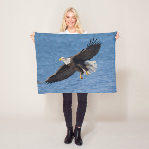 Weißkopfseeadler im Flug Fleecedecke