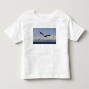 Weißkopfseeadler im Flug, Haliaeetus leucocephalus Kleinkind T-shirt