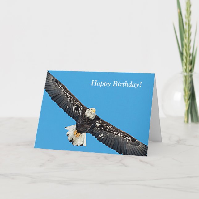 Weißkopfseeadler im Flug Karte (Vorderseite)