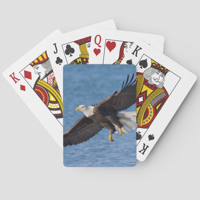 Weißkopfseeadler im Flug Spielkarten (Rückseite)