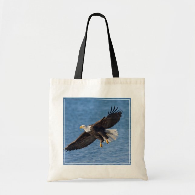 Weißkopfseeadler im Flug Tragetasche (Vorne)