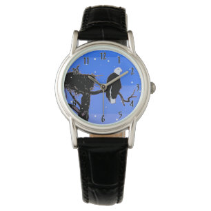 Weißkopfseeadler im Winter - Originale Wildtierkun Armbanduhr