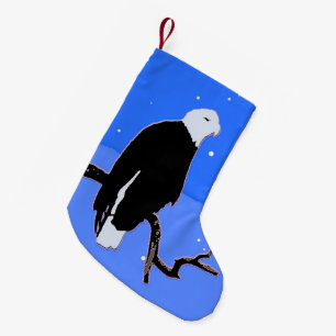 Weißkopfseeadler im Winter - Originale Wildtierkun Kleiner Weihnachtsstrumpf