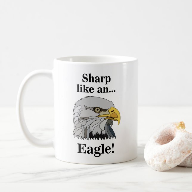Weißkopfseeadler Kaffeetasse (Mit Donut)