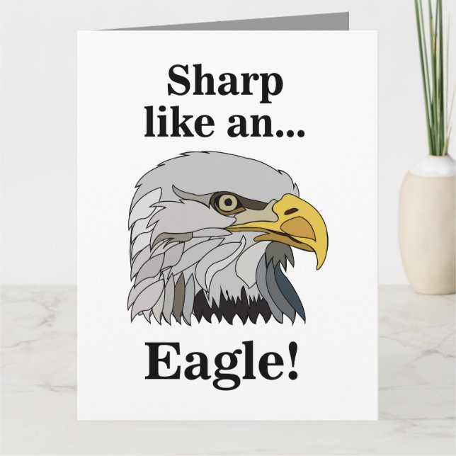 Weißkopfseeadler Karte (Vorderseite)