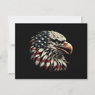 Weißkopfseeadler Kopf Amerikanische Flagge USA Pat