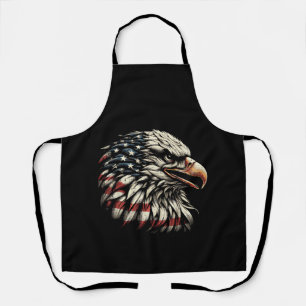 Weißkopfseeadler Kopf Amerikanische Flagge USA Pat Schürze