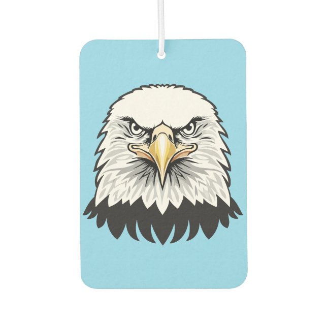Weißkopfseeadler Kopf Autolufterfrischer (Vorderseite)