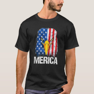 Weißkopfseeadler Kopf & Gesicht Merica Amerikanisc T-Shirt