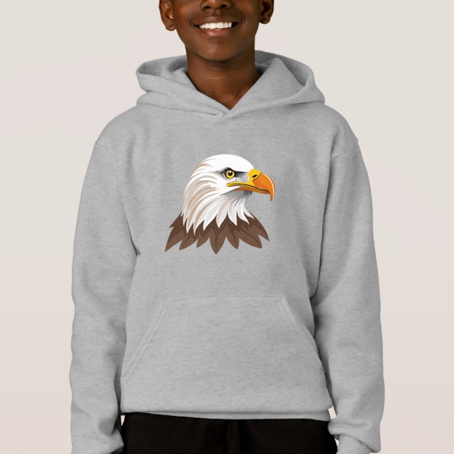 Weißkopfseeadler Kopf Hoodie (Vorderseite)