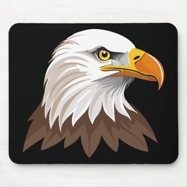 Weißkopfseeadler Kopf Mousepad (Vorne)