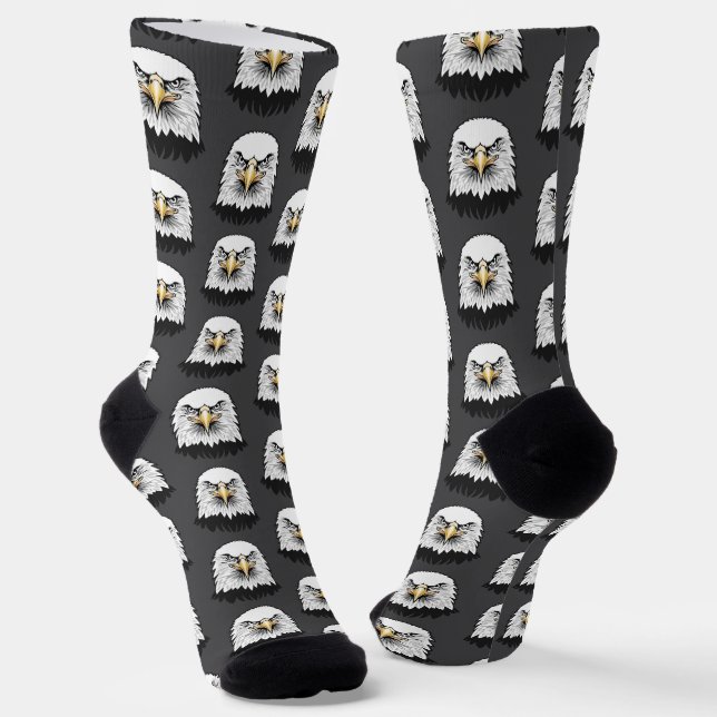 Weißkopfseeadler Kopf Socken (Gewinkelt)