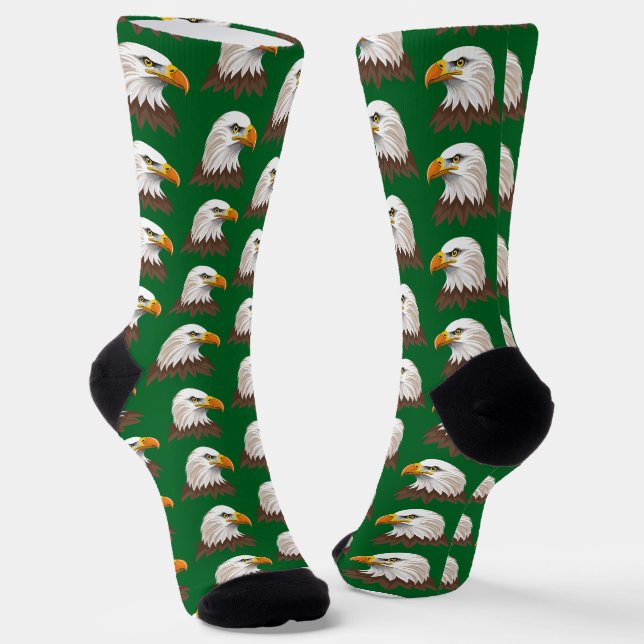 Weißkopfseeadler Kopf Socken (Gewinkelt)