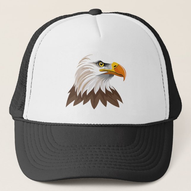 Weißkopfseeadler Kopf Truckerkappe (Vorderseite)