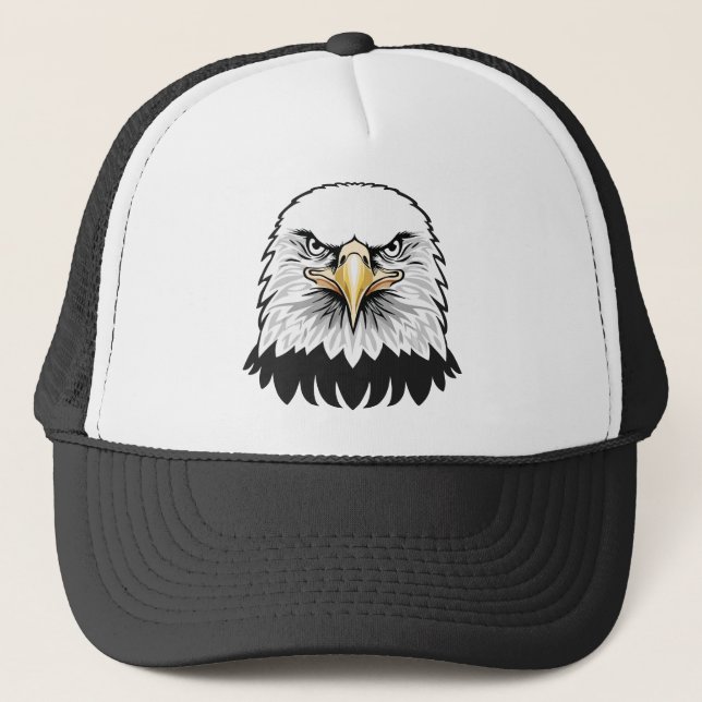 Weißkopfseeadler Kopf Truckerkappe (Vorderseite)