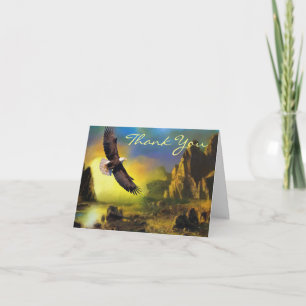 Weißkopfseeadler Landschaft Hochzeit Danke