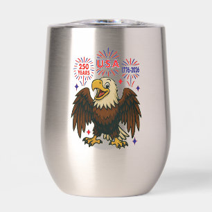 Weißkopfseeadler mit Feuerwerk – USA 250 Jahre 177