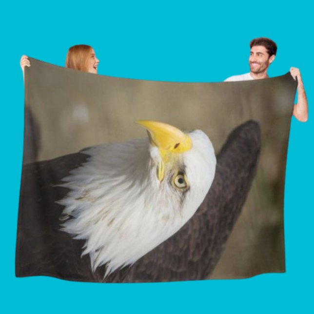 Weißkopfseeadler Mut – Kuschel-Fleece-Decke Fleecedecke (Von Creator hochgeladen)