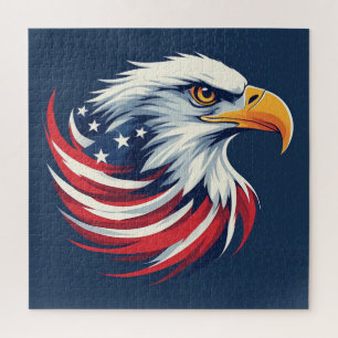 Weißkopfseeadler Patriotisches Amerikanisches Puzz Puzzle
