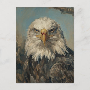 Weißkopfseeadler-Porträt Wildtiere Danke für den D Postkarte