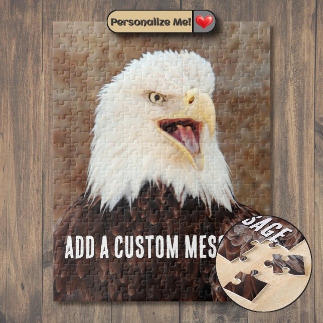 Weißkopfseeadler-Schrei Puzzle (Bald Eagle Screech Jigsaw Puzzle)