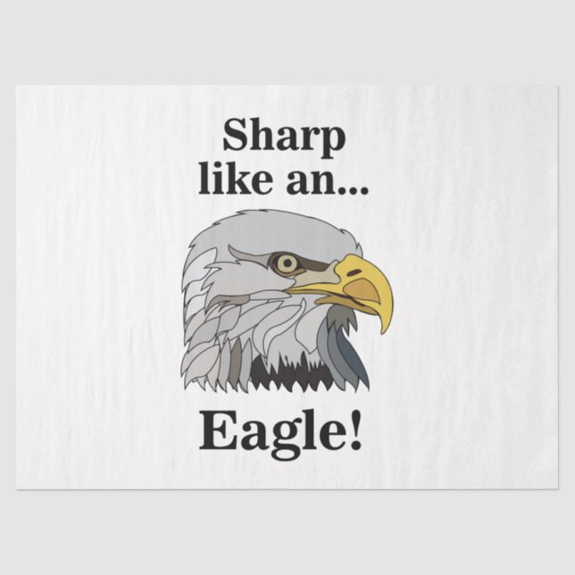 Weißkopfseeadler Seidenpapier (Vorderseite)