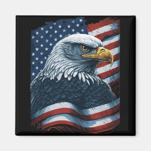 Weißkopfseeadler Stolz Patriotischer Amerikaner Us Magnet