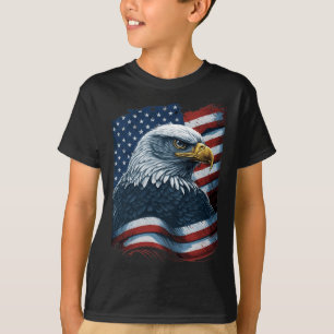 Weißkopfseeadler Stolz Patriotischer Amerikaner Us T-Shirt