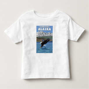 Weißkopfseeadler-Tauchen - Fairbanks, Alaska Kleinkind T-shirt