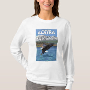 Weißkopfseeadler-Tauchen - Juneau, Alaska T-Shirt