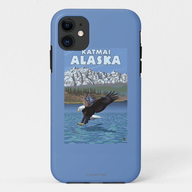 Weißkopfseeadler-Tauchen - Katmai, Alaska Case-Mate iPhone Hülle (Rückseite)