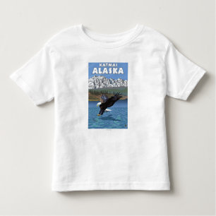 Weißkopfseeadler-Tauchen - Katmai, Alaska Kleinkind T-shirt