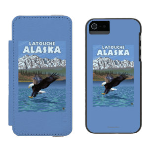 Weißkopfseeadler-Tauchen - Latouche, Alaska Incipio Watson™ iPhone 5 Geldbörsen Hülle