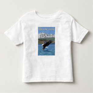 Weißkopfseeadler-Tauchen - WestYellowstone, M.Ü. Kleinkind T-shirt