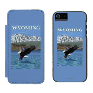 Weißkopfseeadler-Tauchen - Wyoming Incipio Watson™ iPhone 5 Geldbörsen Hülle