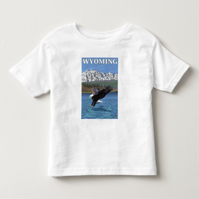 Weißkopfseeadler-Tauchen - Wyoming Kleinkind T-shirt (Vorderseite)