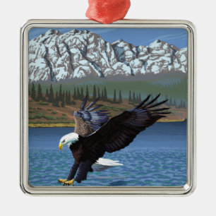 Weißkopfseeadler-Tauchen - Yellowstone Ornament Aus Metall