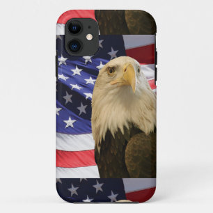 Weißkopfseeadler und Flagge Case-Mate iPhone Hülle