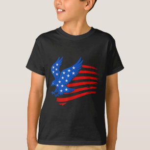 Weißkopfseeadler Us Amerikanische Flagge 4. Juli S T-Shirt